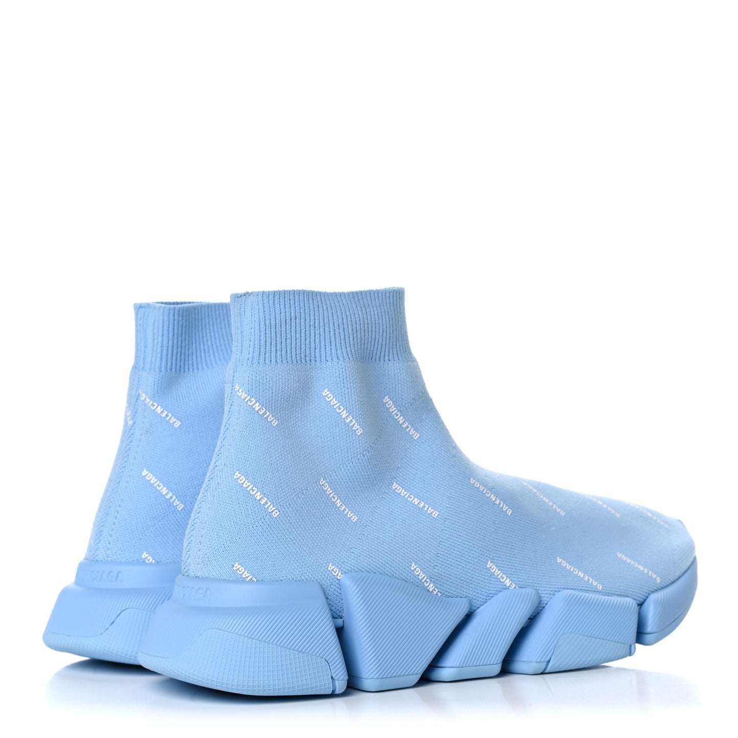 Technical 3D Recycled Knit Allover Logo Womens Speed 2.0 Sneakers 39 Soft Blue White