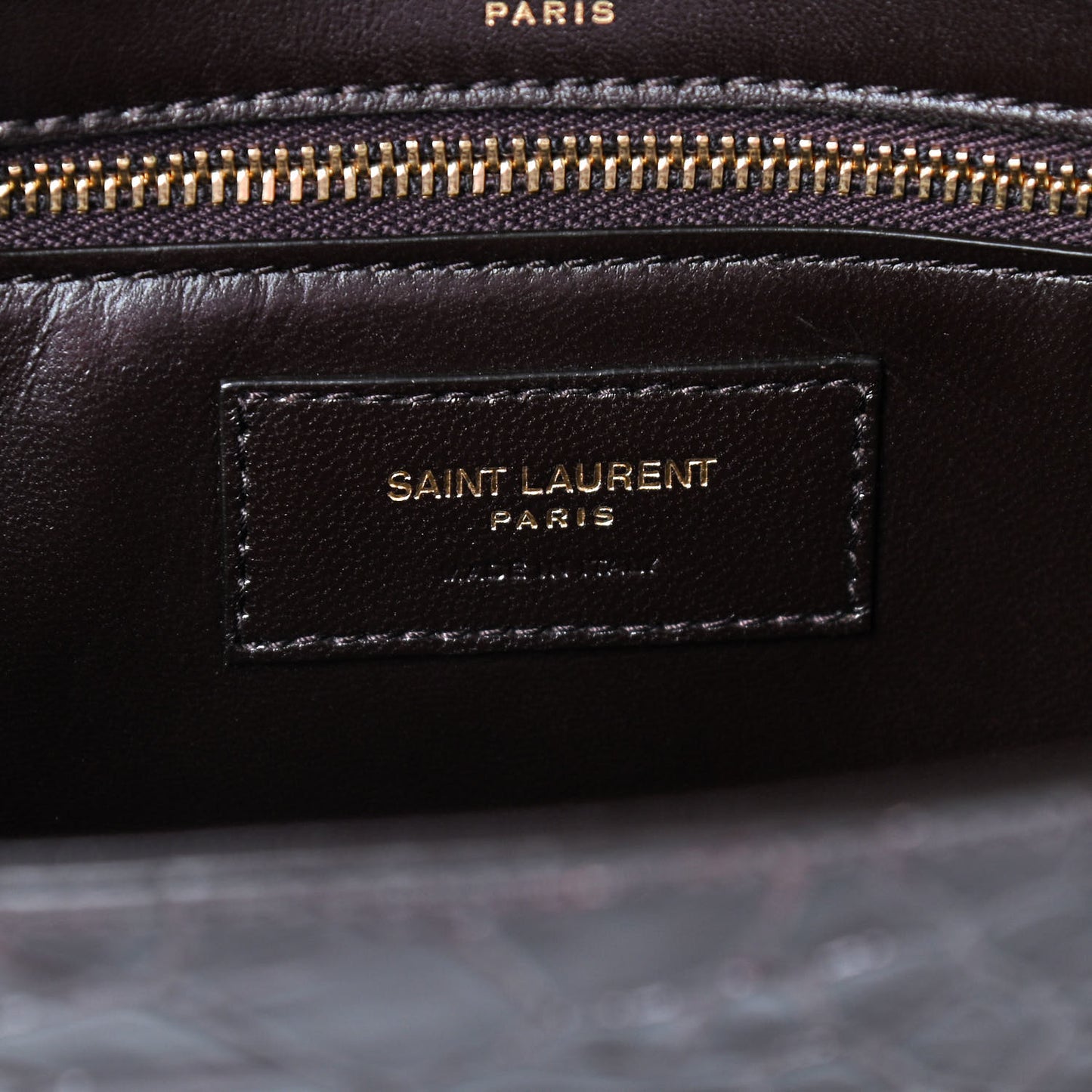 Crocodile Embossed Monogram Kate 99 Black