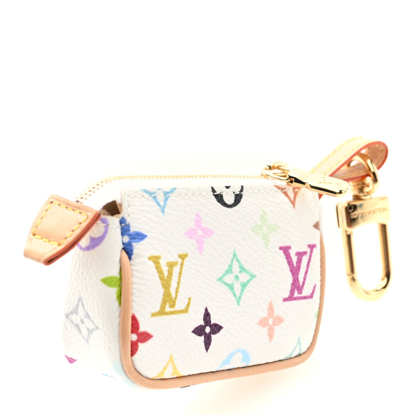 LV x TM Monogram Multicolor Micro Pochette White White