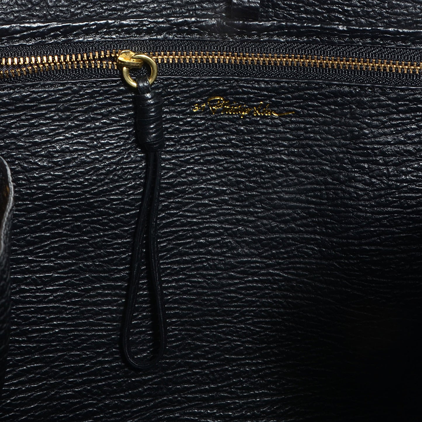 3.1 Leather Medium Pashli Satchel Black