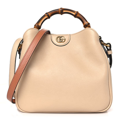 Gucci Softy Wonka Textured Dollar Calfskin Small Diana Shoulder Bag Light Beige 1 of 10