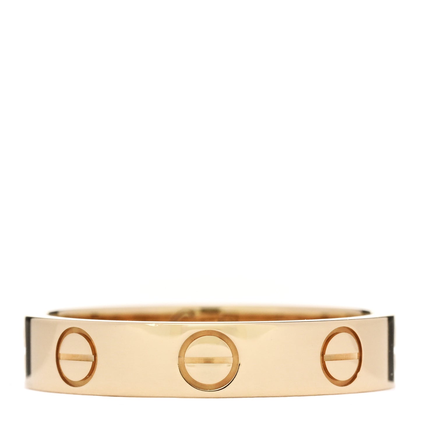 18K Yellow Gold 3.5mm LOVE Wedding Band Ring 50 5.25