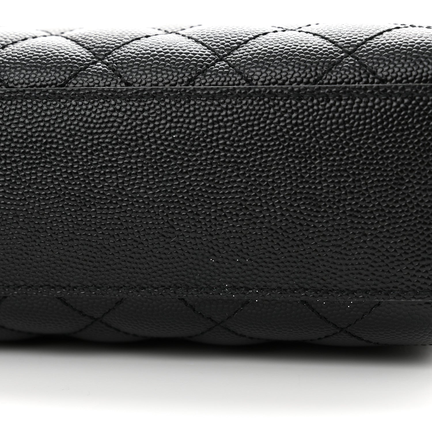 Saint Laurent Grain De Poudre Textured Mixed Matelasse Large Triquilt Monogram Satchel Black 11 of 12
