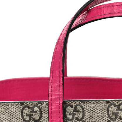 Gucci GG Supreme Monogram Childrens Deer Tote Pink 10 of 10