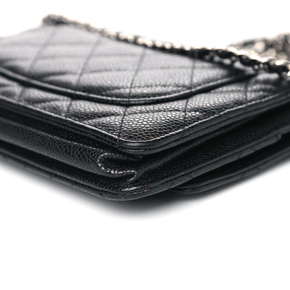 Chanel Caviar Quilted Wallet On Chain WOC Black 13 of 18