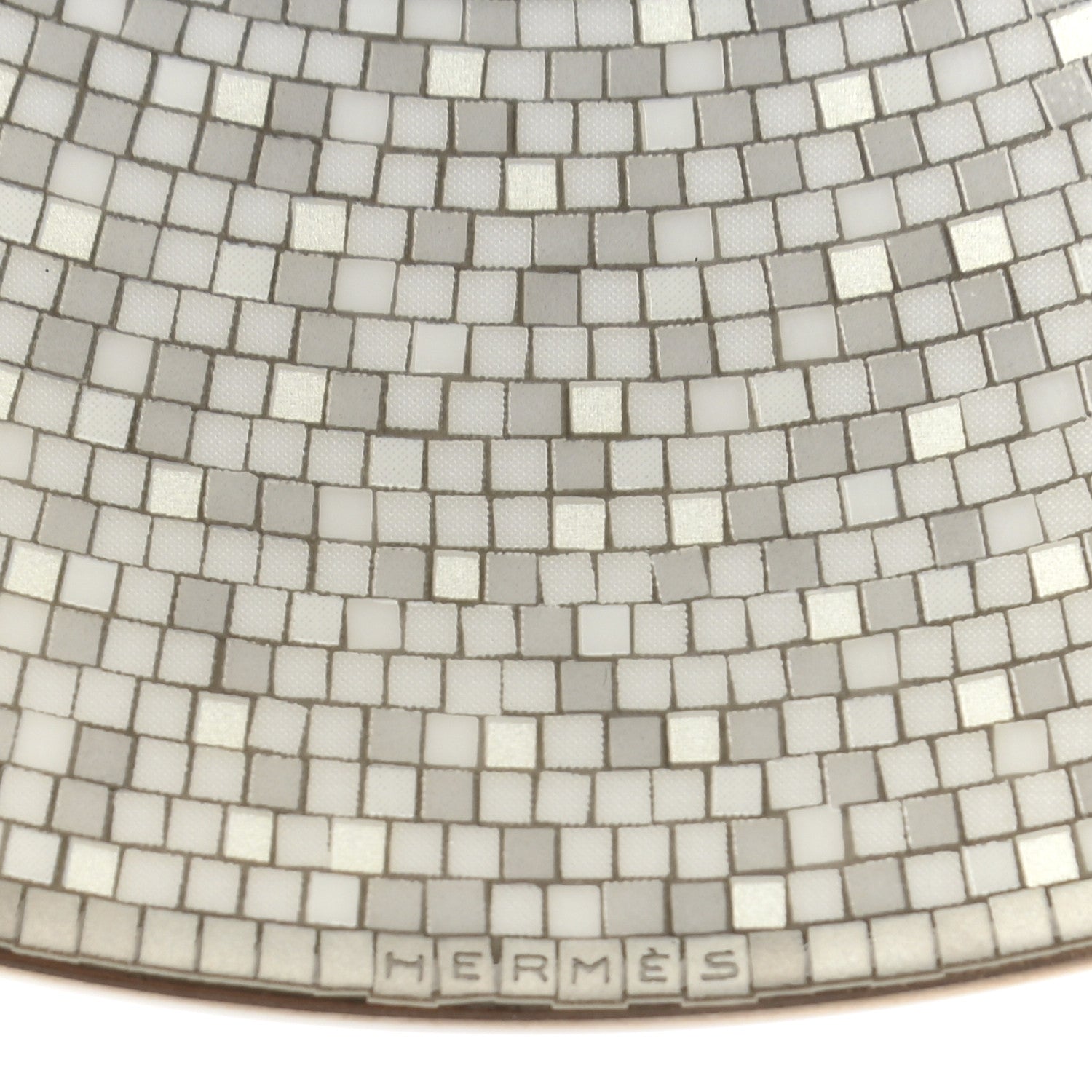 Hermes Porcelain Mosaique Au 24 Breakfast Cup And Saucer Set Of 2 Platine 9 of 10
