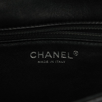 Chanel Lambskin Classic Twist Flap Black Beige 7 of 8