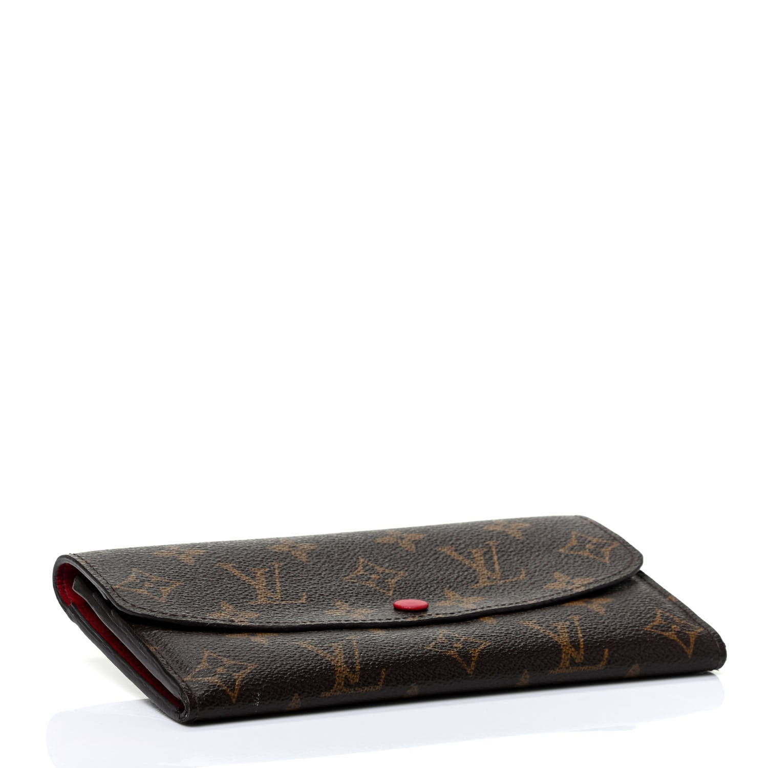 Louis Vuitton Monogram Emilie Wallet Red 3 of 4