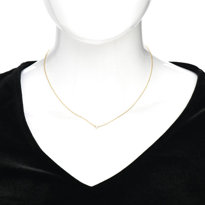 Tiffany 18K Yellow Gold Diamond .05ct Elsa Peretti Diamonds by the Yard Pendant Necklace 2 of 4