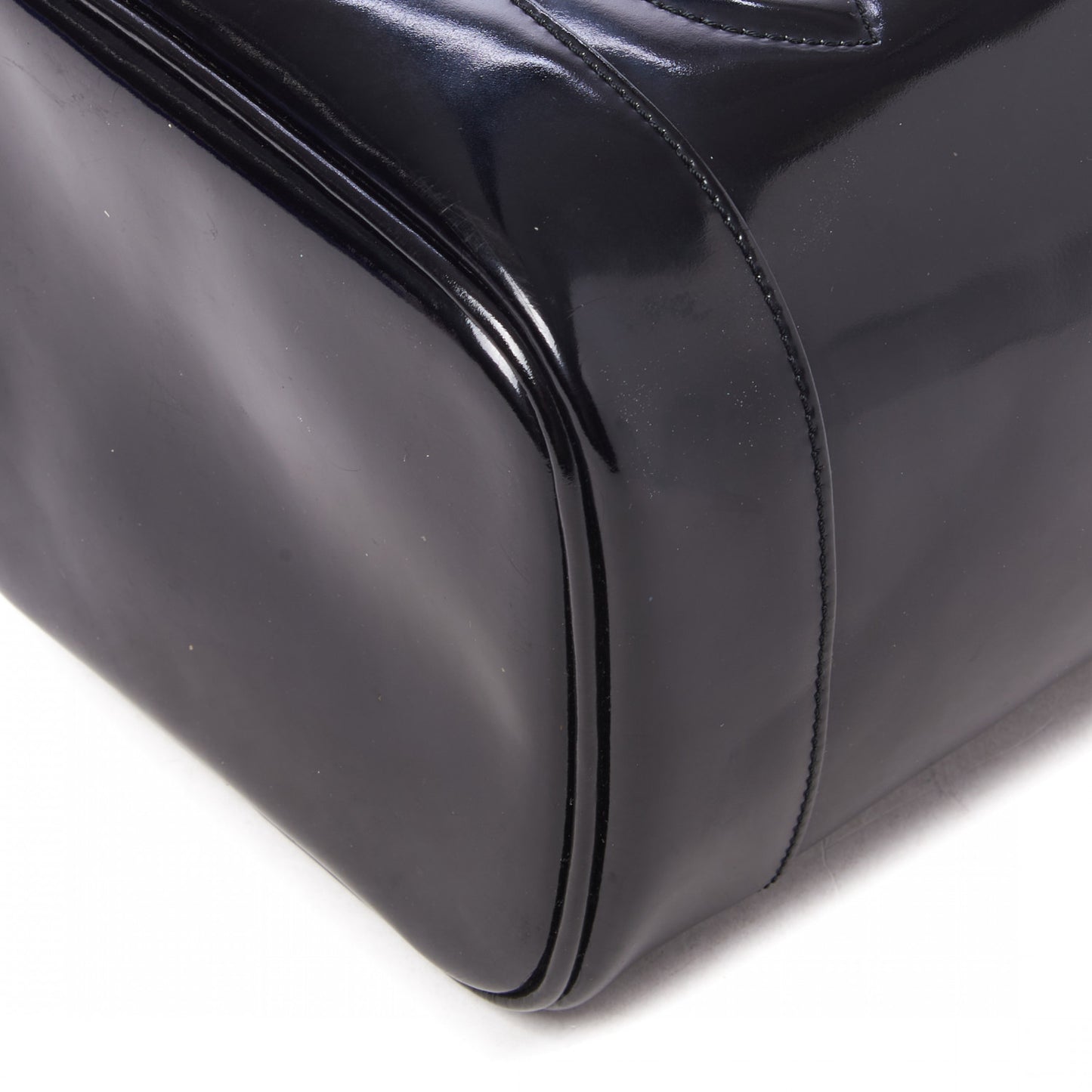 Patent Vanity Cosmetic Case Black