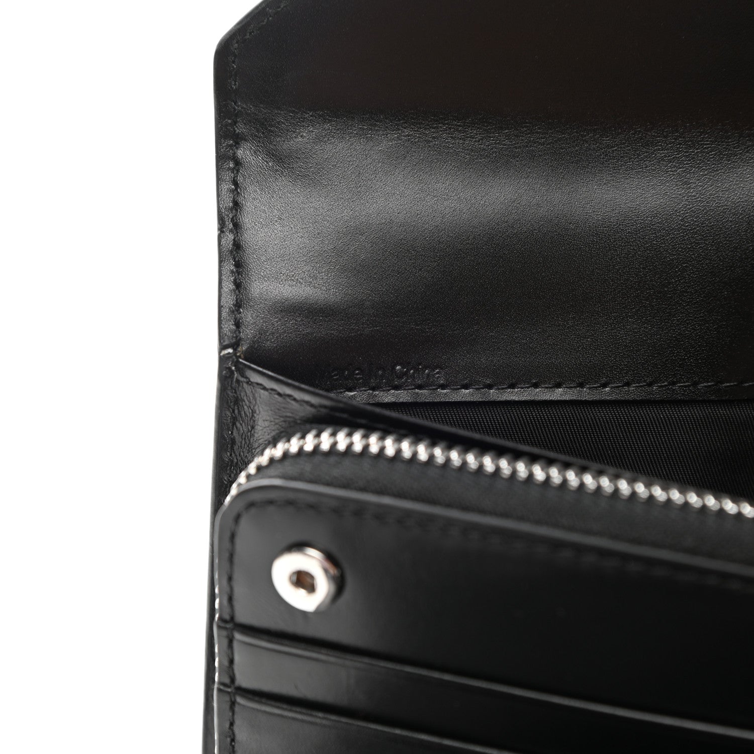 Alexander Wang Calfskin Prisma Skeletal Envelope Wallet Clutch Black 8 of 12