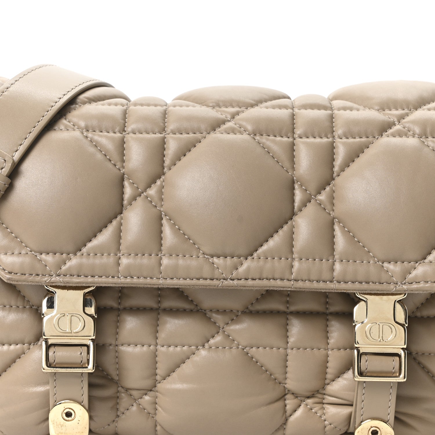 Christian Dior Calfskin Macrocannage Small Diorcamp Messenger Sand 8 of 10