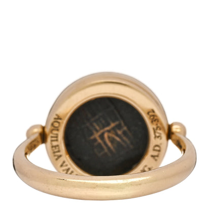 Bulgari 18K Yellow Gold Monete Coin Spinner Ring 52 6 3 of 5