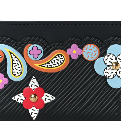 Louis Vuitton Epi Flower Remix Card Holder Black 7 of 9