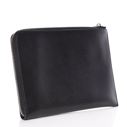 Fendi Vitello Heart Zip Around Pouch Black 3 of 10