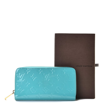 Louis Vuitton Vernis Zippy Wallet Turquoise 4 of 9