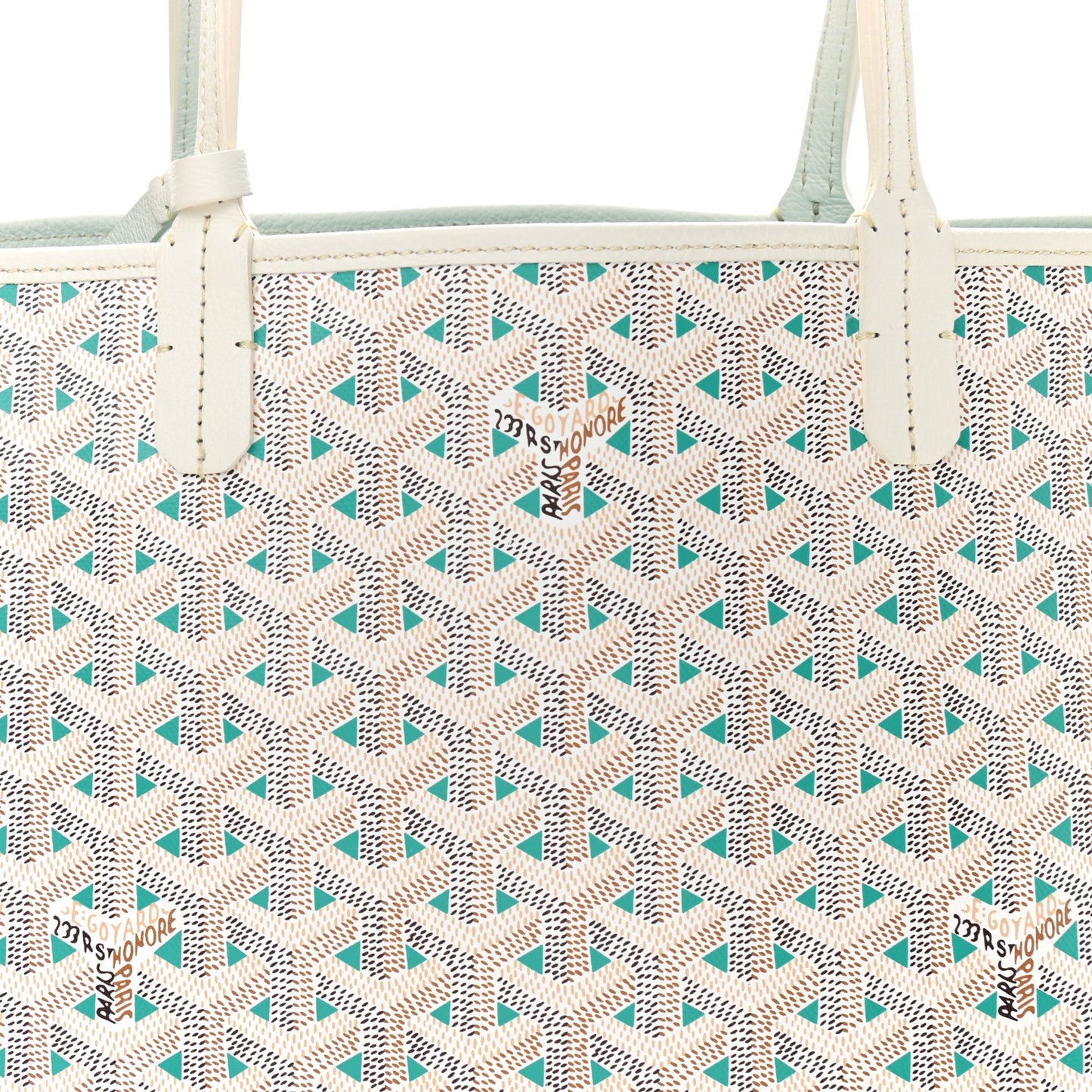 Goyardine Saint Louis Claire Voie PM White Opaline