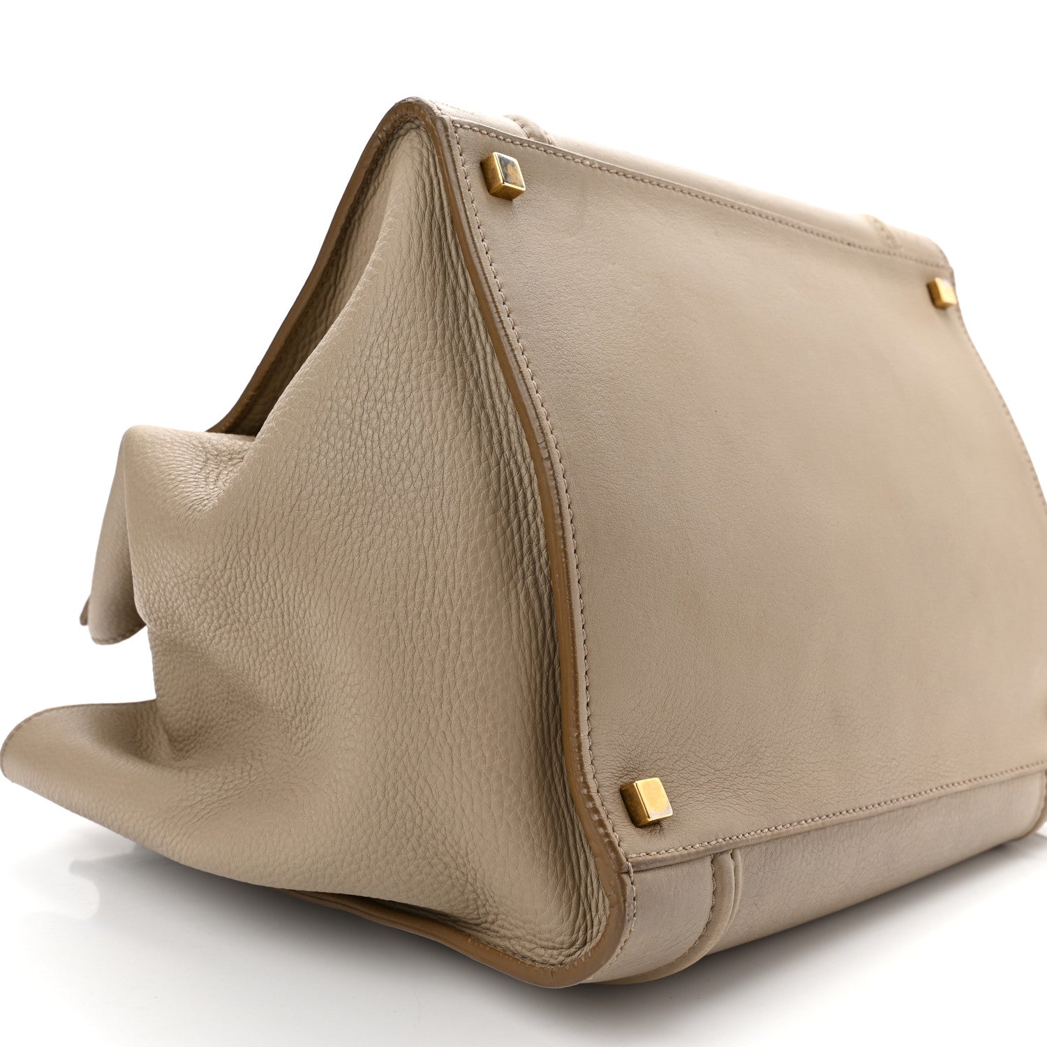 Celine Grained Calfskin Medium Phantom Luggage Dune 9 of 11