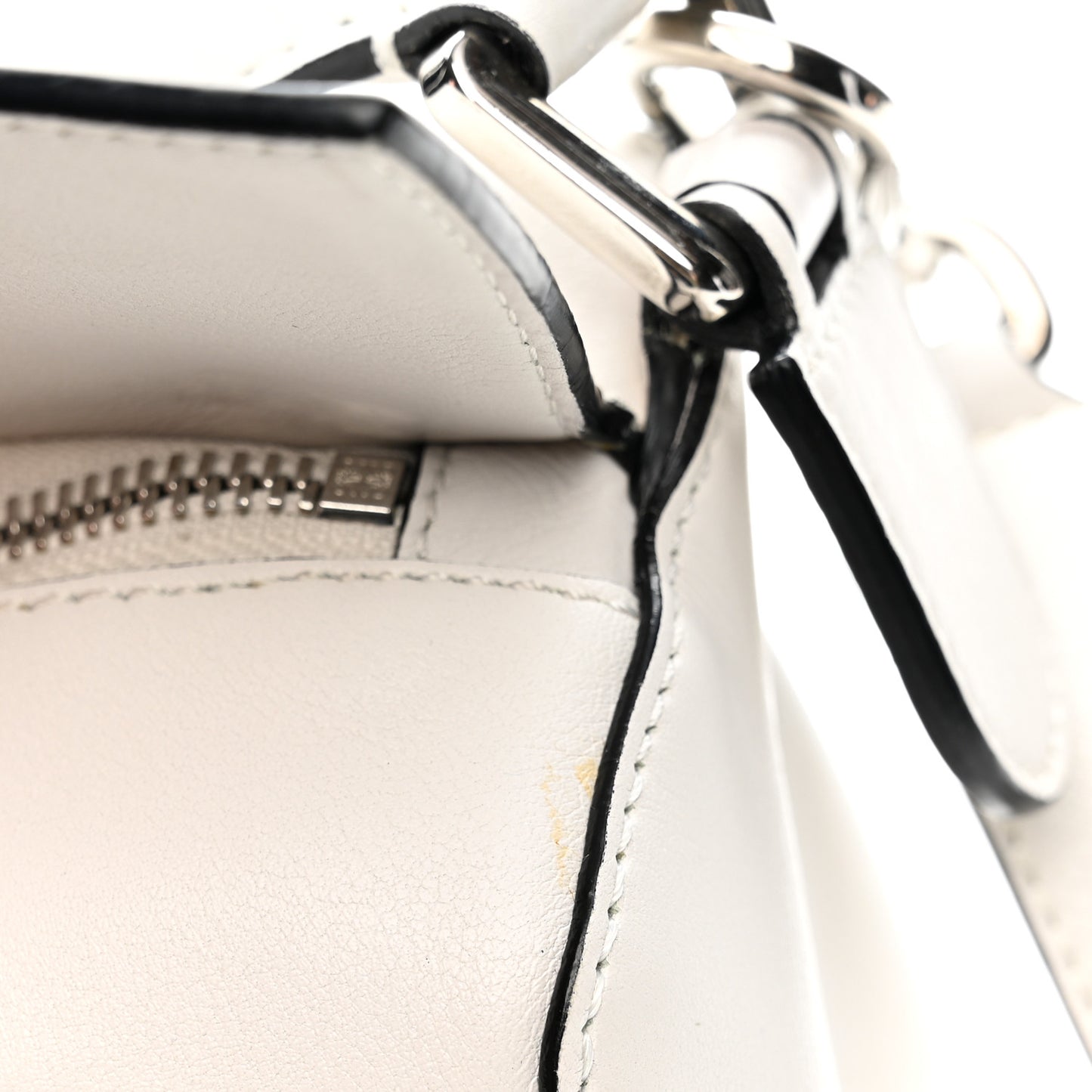 Calfskin Small Puzzle Bag White
