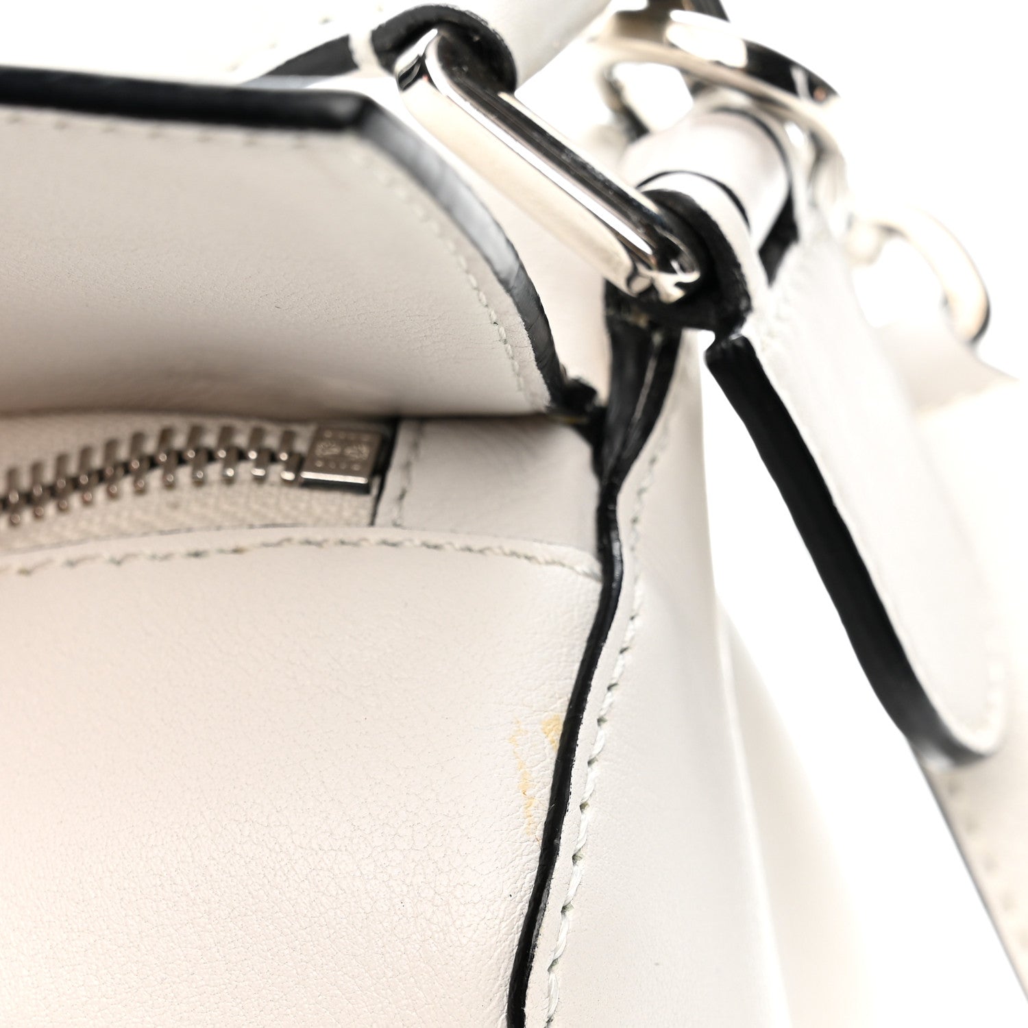 Loewe Calfskin Small Puzzle Bag White 12 of 13