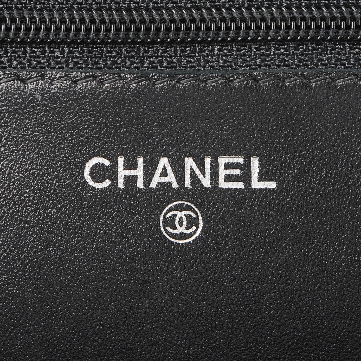 Chanel Lambskin Quilted Wallet On Chain WOC Black 6 of 10