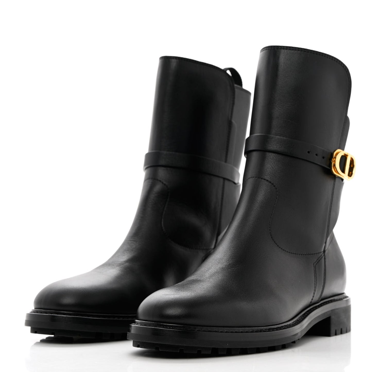 Calfskin Empreinte Ankle Boot 38 Black