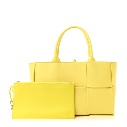 Bottega Veneta Calfskin Intreccio Small Arco Tote Sherbert 3 of 12