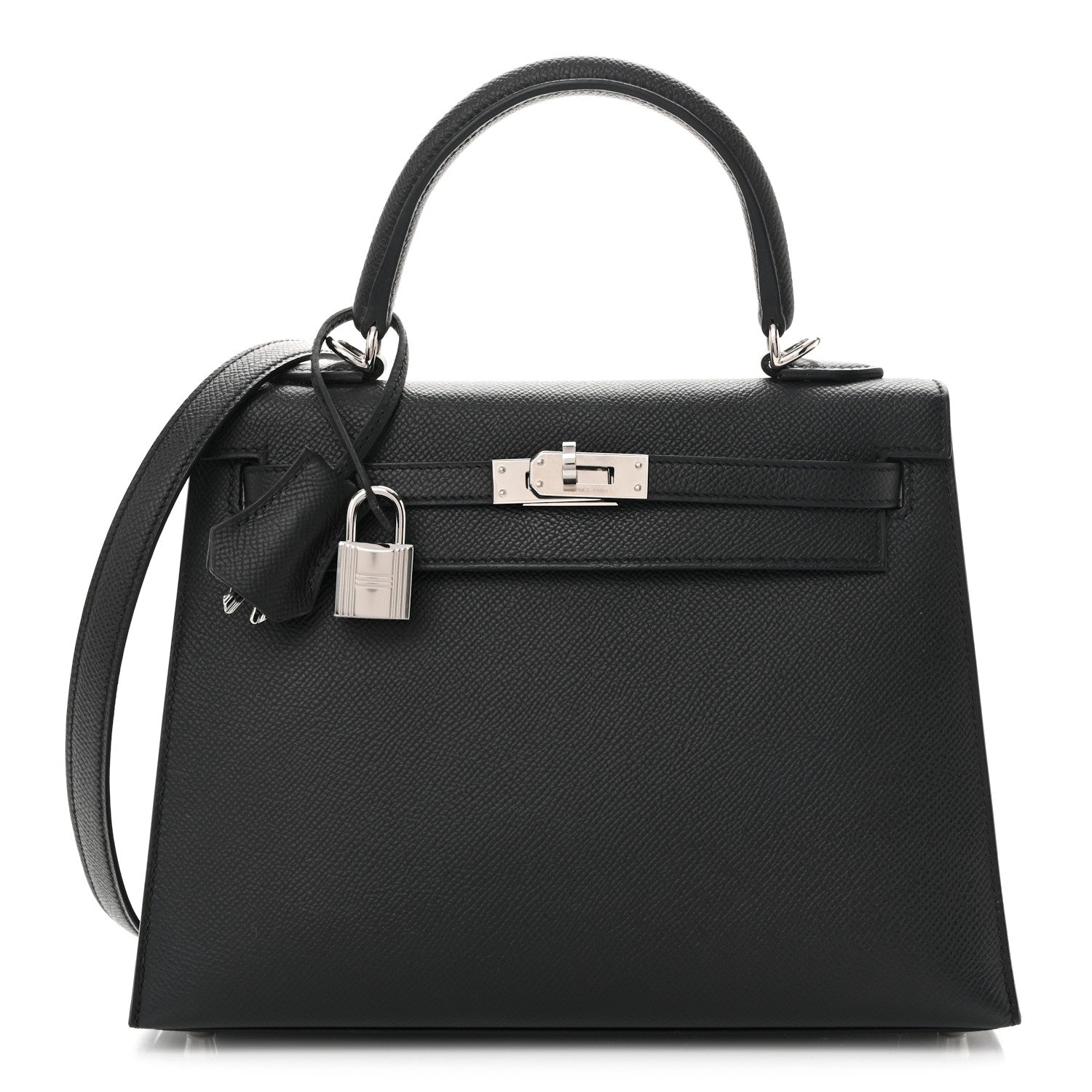 Hermes Epsom Kelly Sellier 25 Black 1 of 11