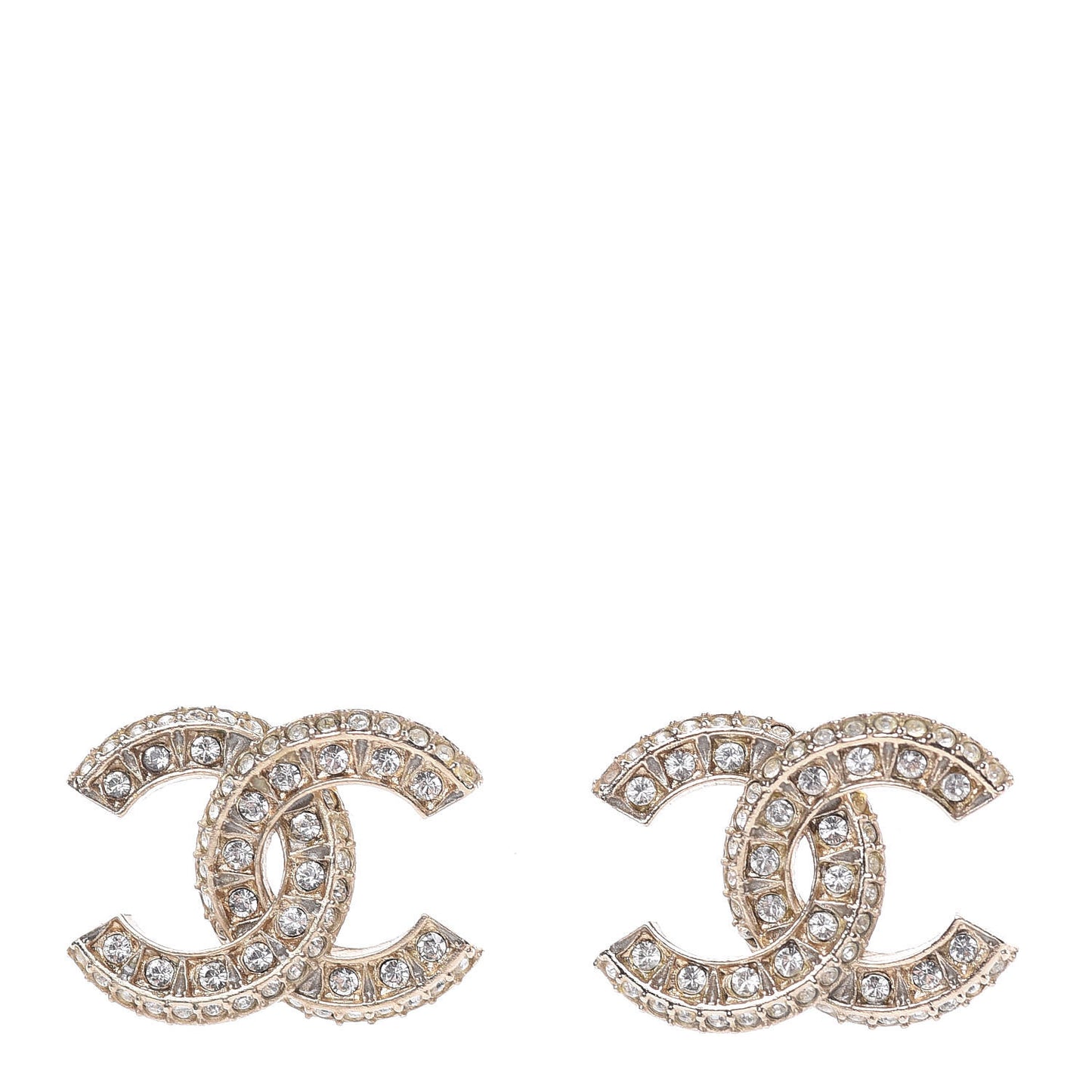 Crystal CC Earrings Gold