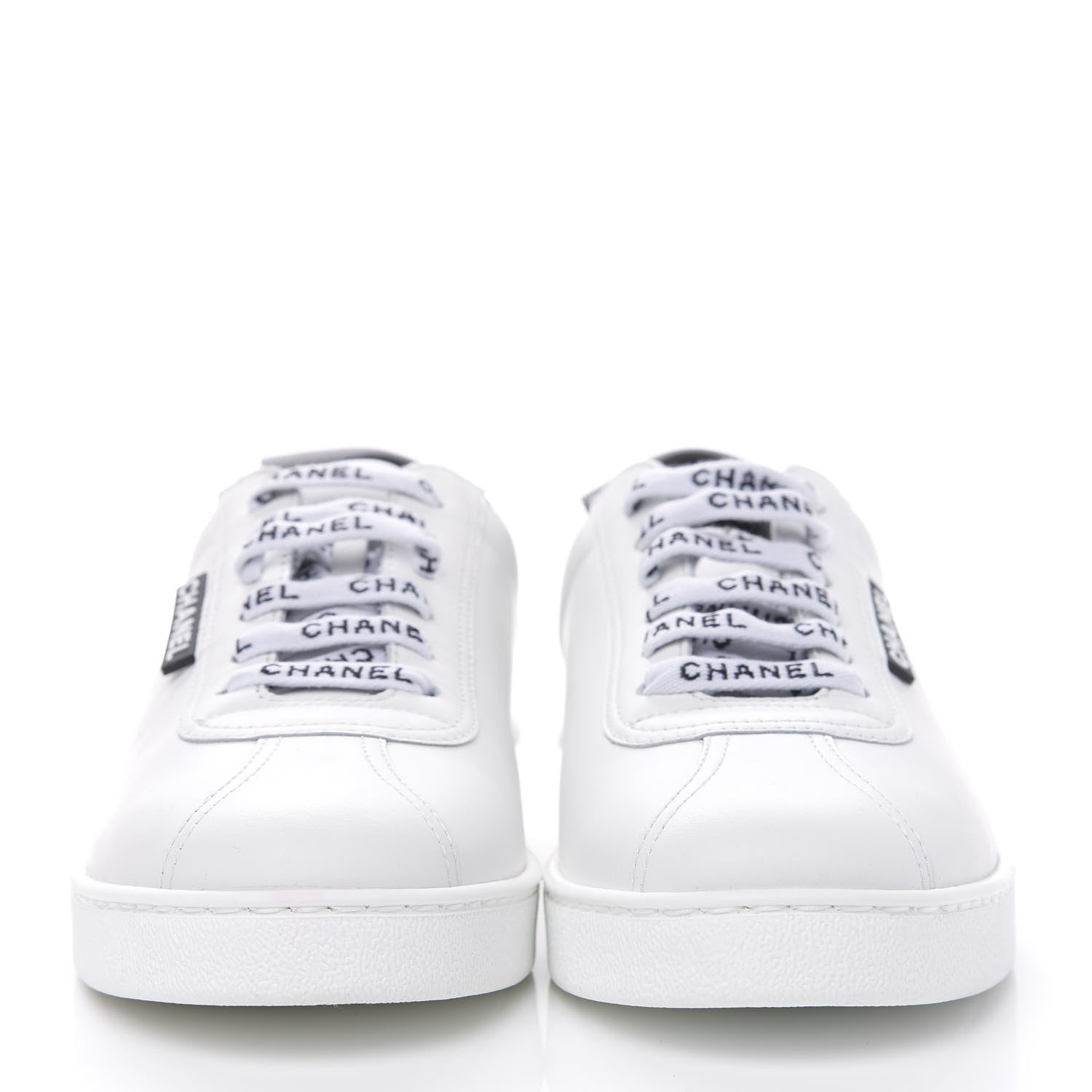 Chanel Calfskin CC Womens Sneakers 38 White 2 of 9