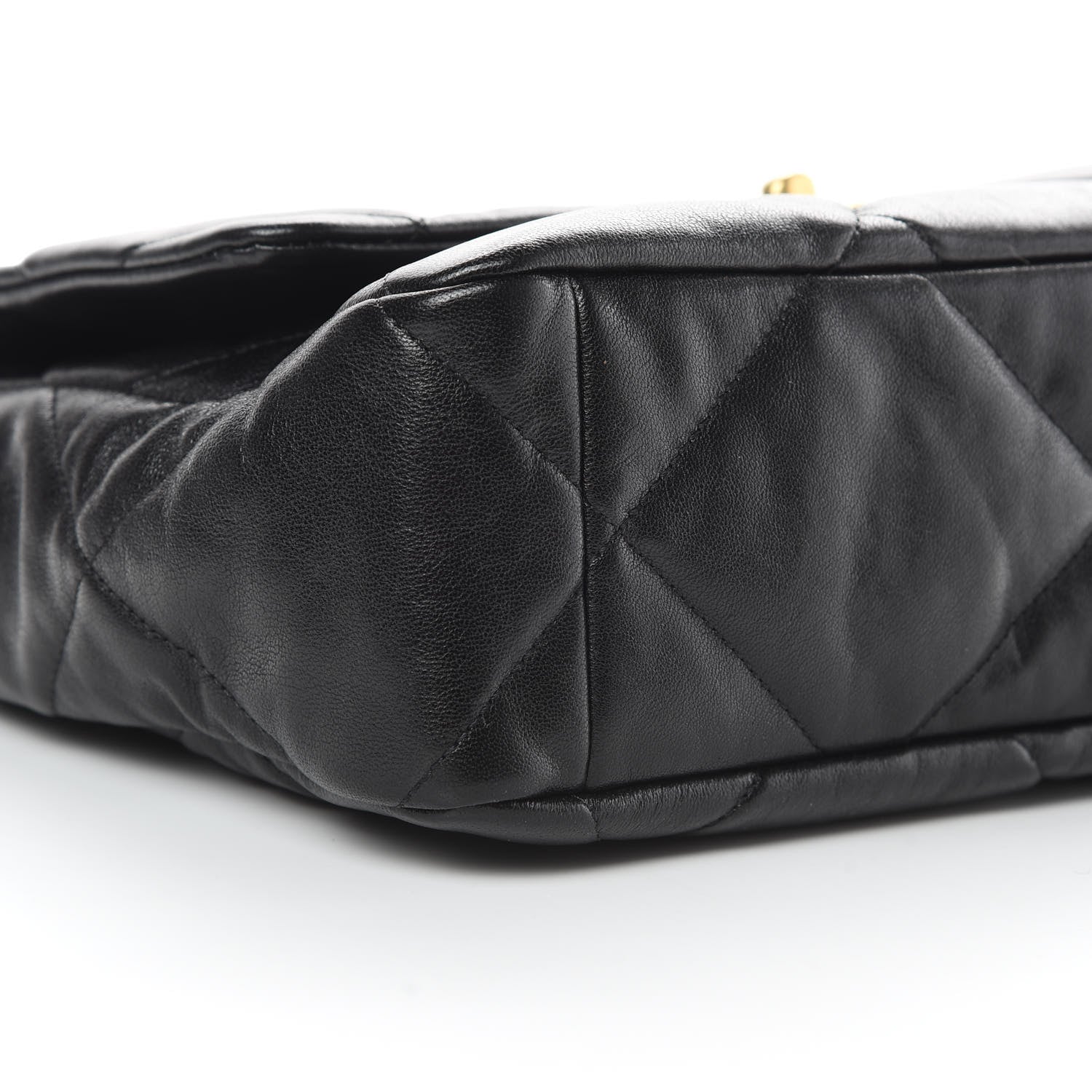 Chanel Lambskin Quilted Large 19 Flap Black 9 of 12