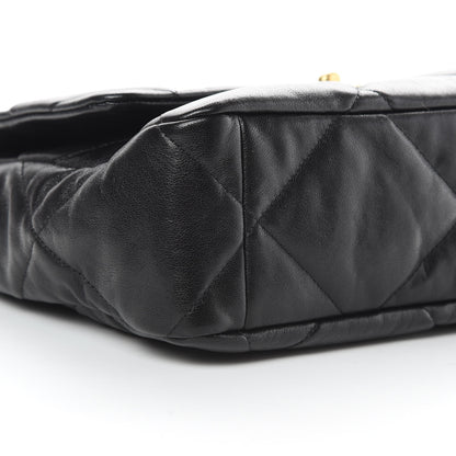 Chanel Lambskin Quilted Large 19 Flap Black 9 of 12