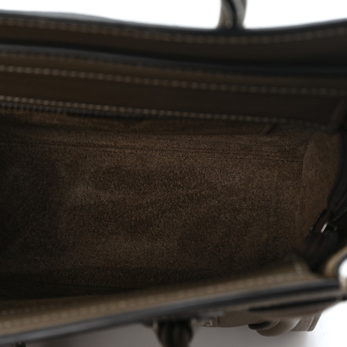Drummed Calfskin Nano Luggage Souris
