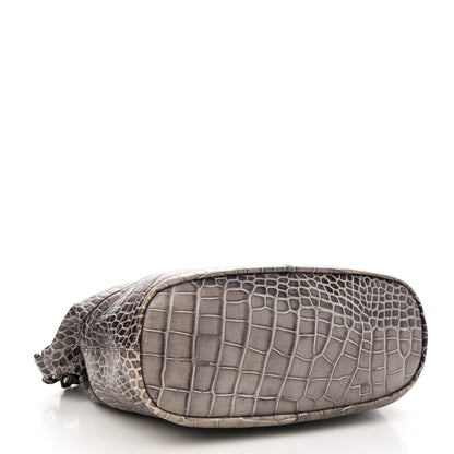 Givenchy Calfskin Crocodile Embossed Medium Nightingale Brown 4 of 9