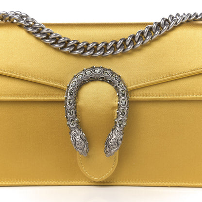 Gucci Satin Silk Crystal Small Dionysus Shoulder Bag Gold Black Diamond 17 of 18