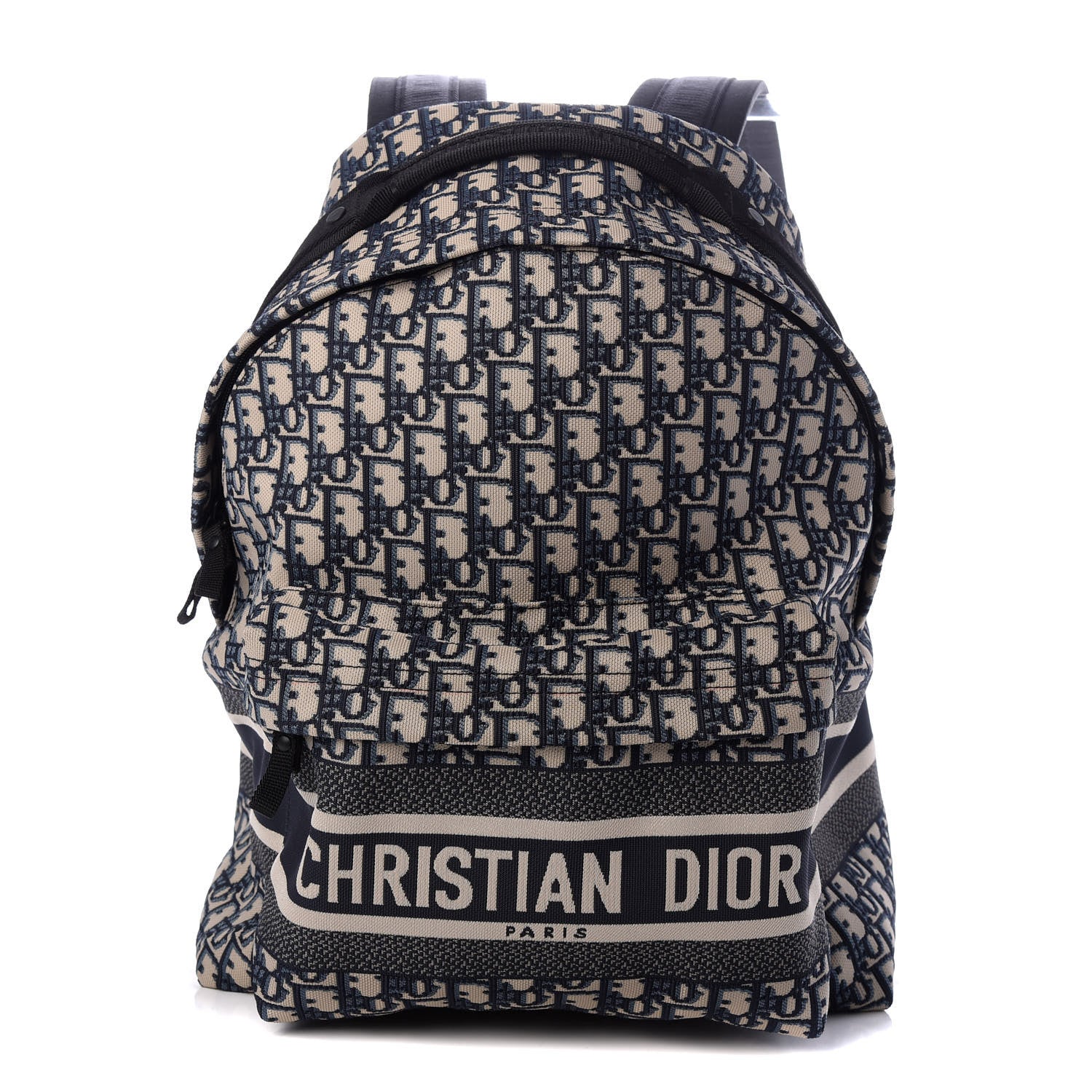 Christian Dior Oblique Diortravel Backpack Blue 1 of 9