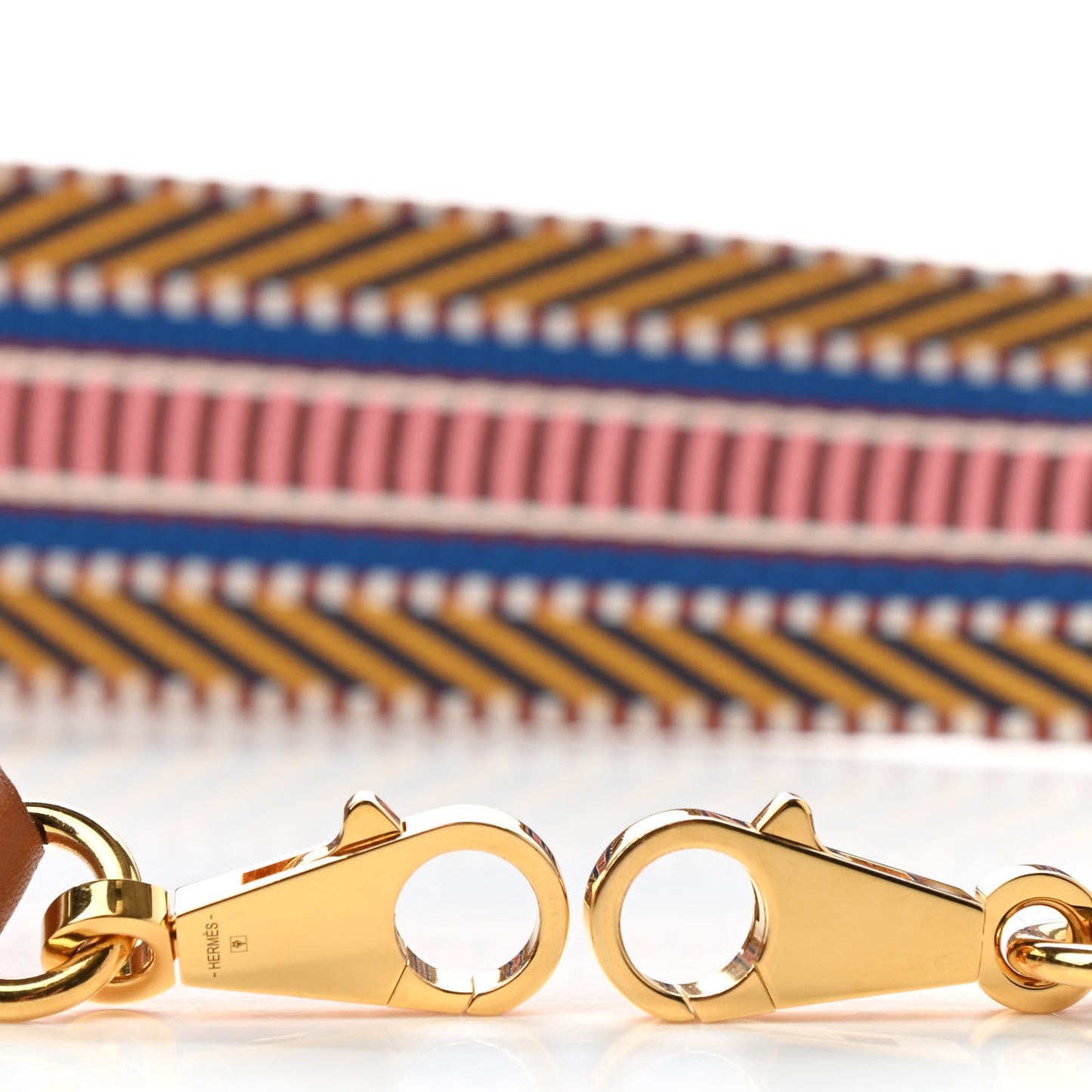 Toile Swift 50mm Sangle Cavale Shoulder Strap Ambre Rose D'Ete Gold