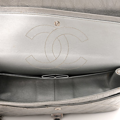 Chanel Metallic Aged Calfskin Quilted 2.55 Reissue 226 Flap Silver 5 of 16