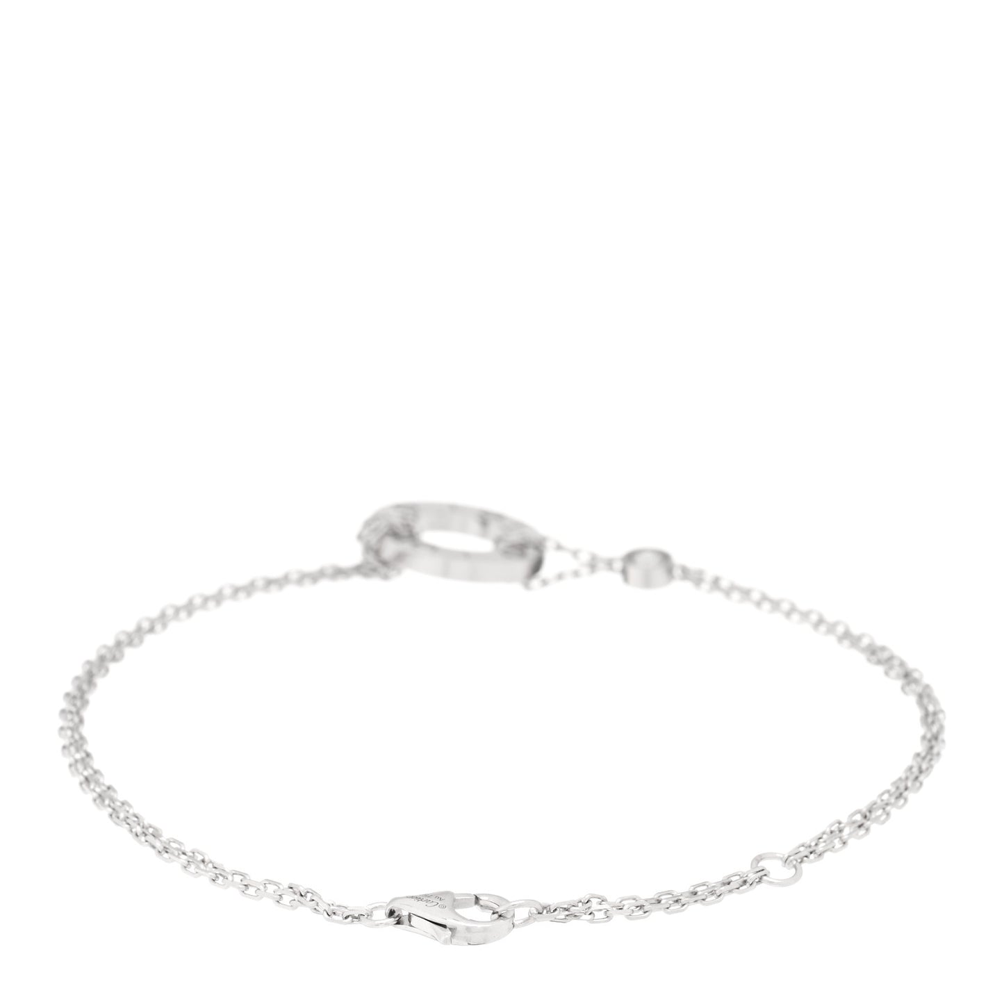 18K White Gold Diamond LOVE Bracelet