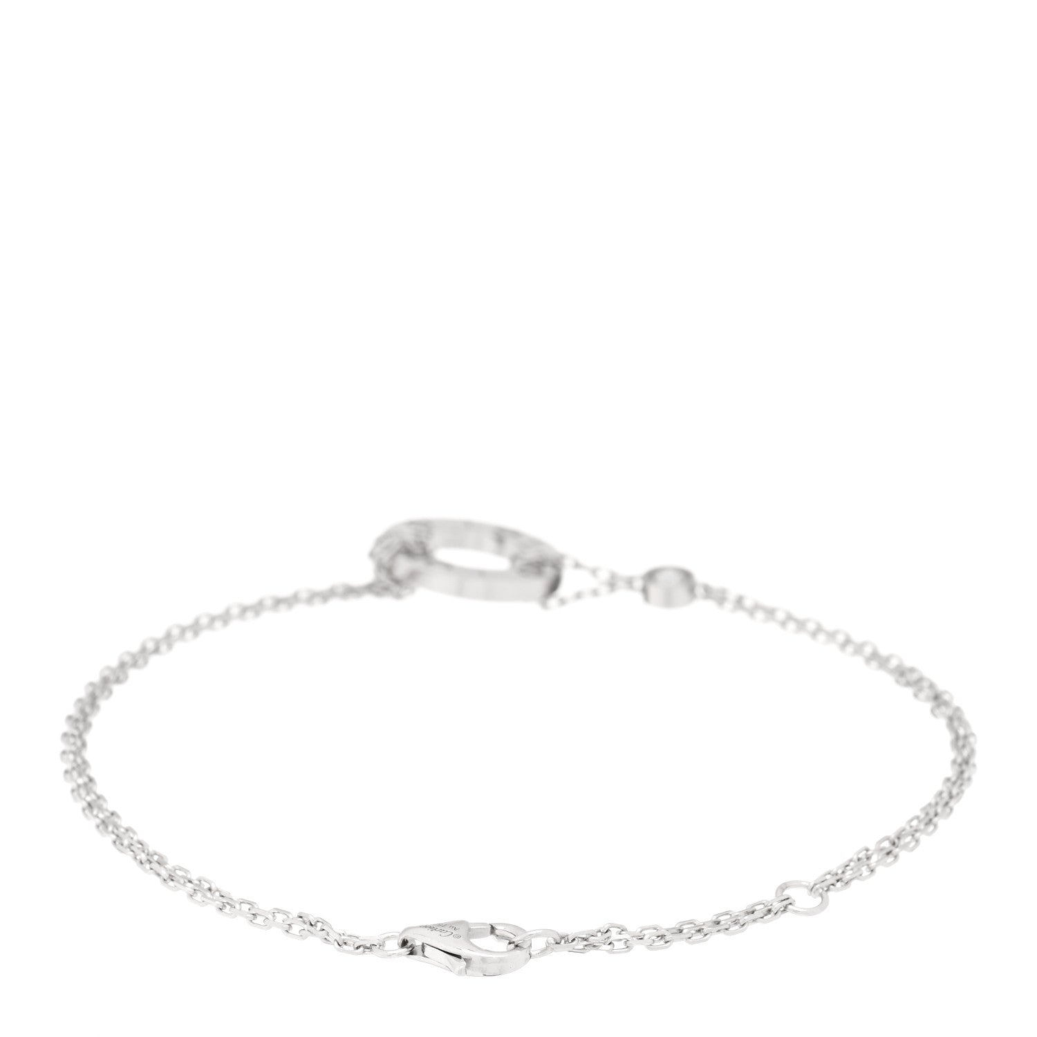 Cartier 18K White Gold Diamond LOVE Bracelet 2 of 4