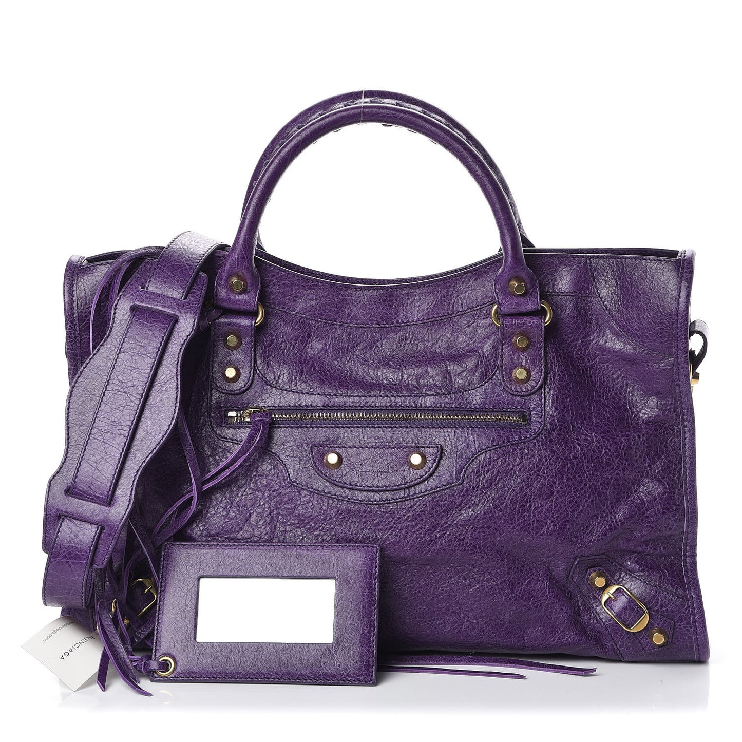 Agneau Classic Gold Hardware City Dark Violet