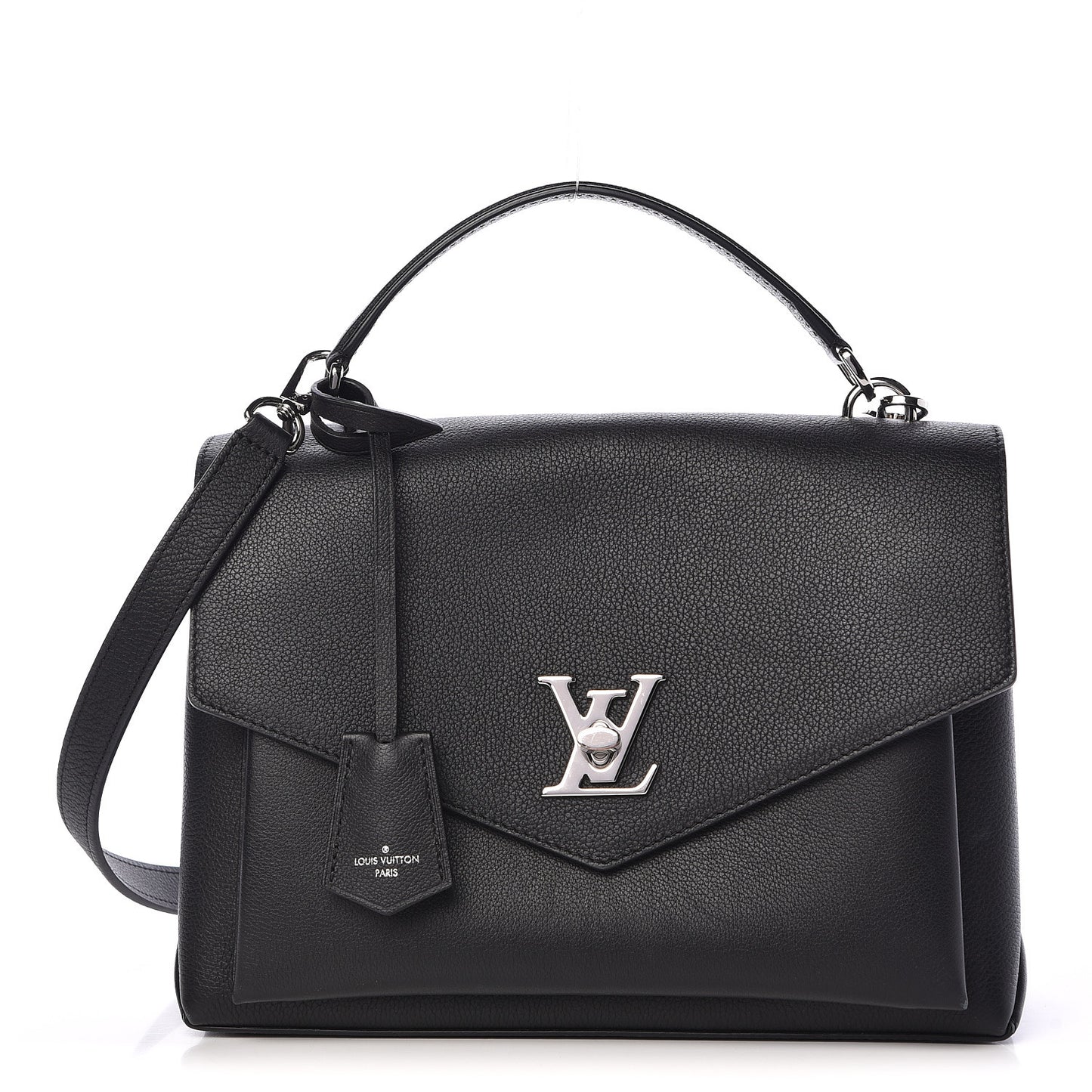 Soft Calfskin My Lockme Top Handle Black