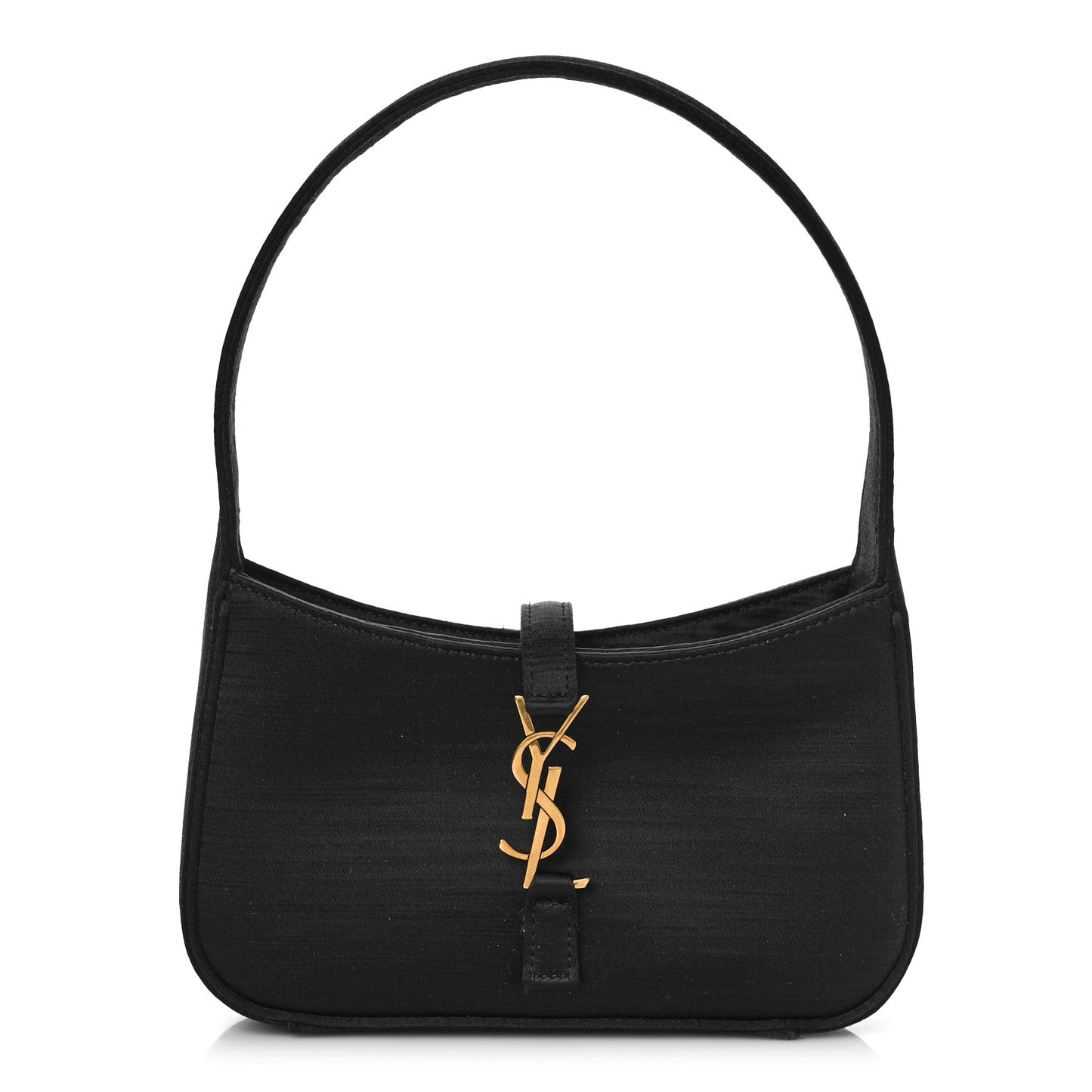 Satin Le 5 A 7 Mini Hobo Black