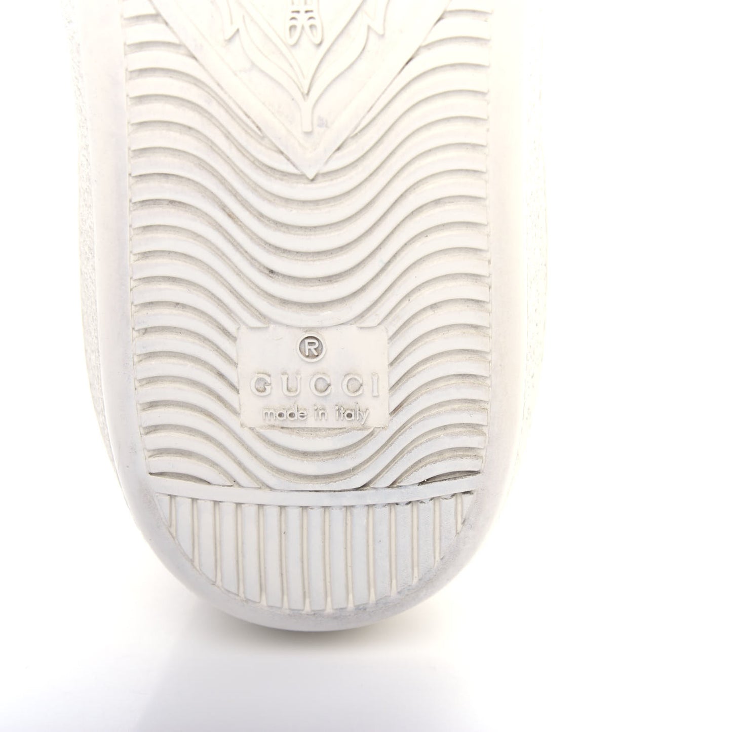 Calfskin Ayers Bee Embroidered Womens Ace Sneakers 38 White Green