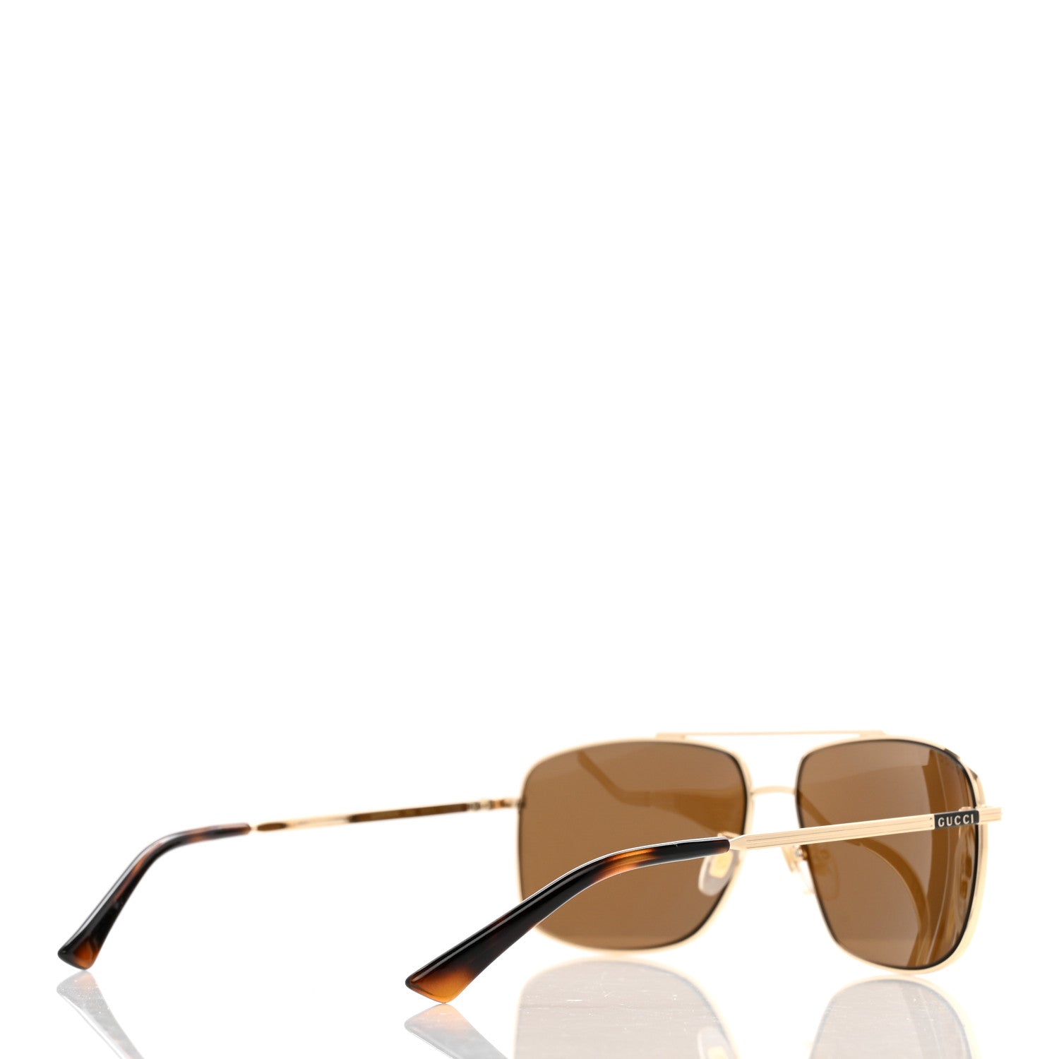 Gucci Aviator Sunglasses GG0836SK Gold 4 of 10
