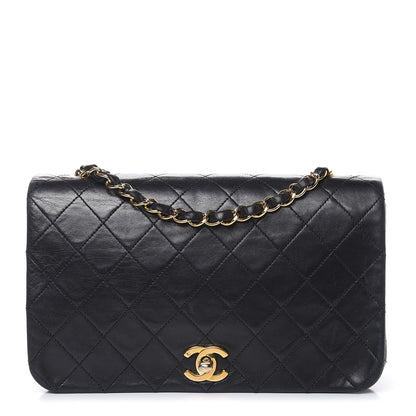 Chanel Lambskin Quilted Small Single Flap Black 1 of 13
