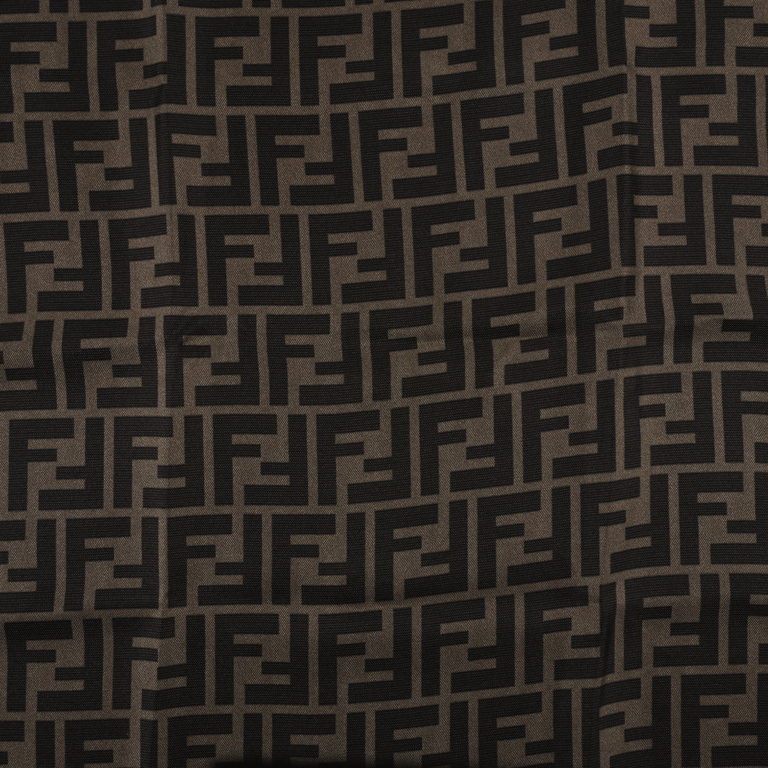 Fendi Silk FF Scarf Brown Red 2 of 3