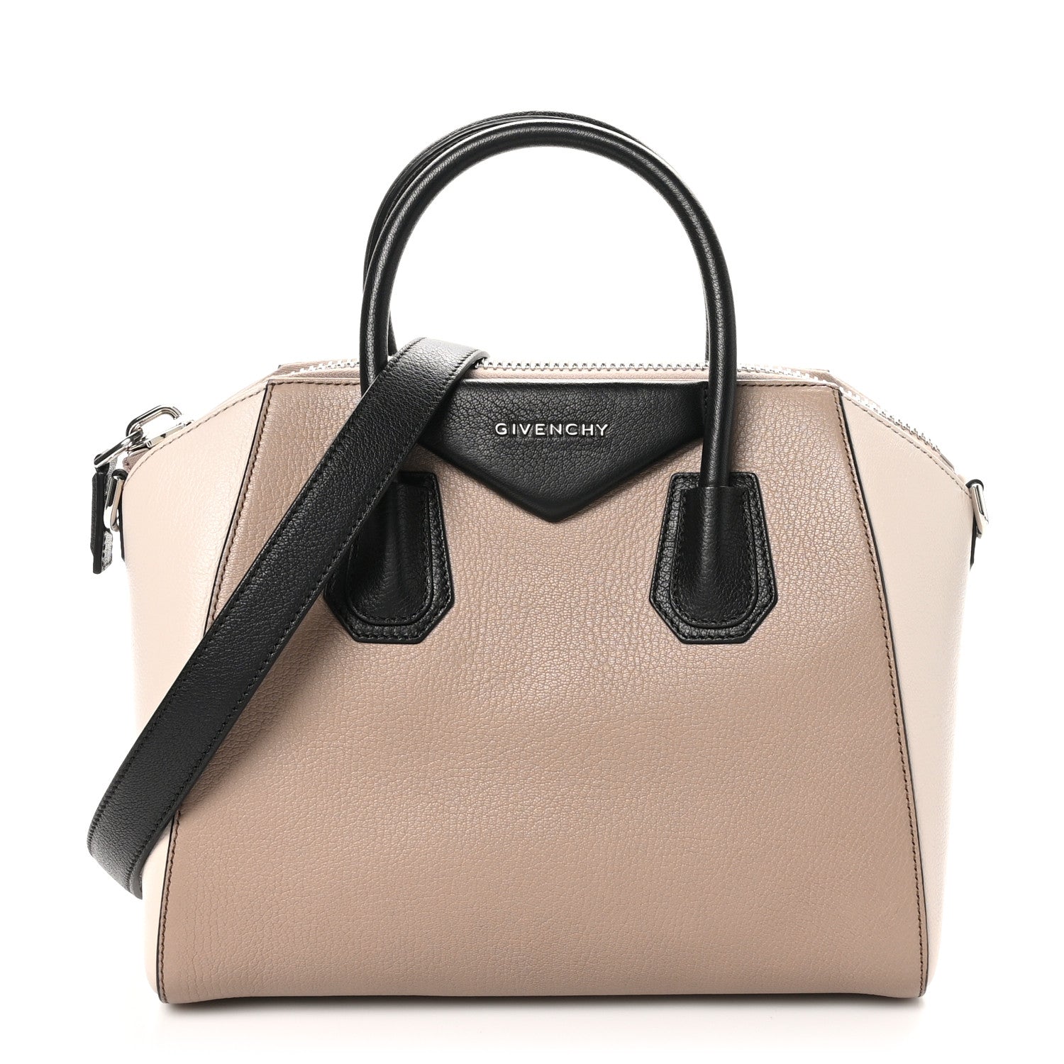 Givenchy Sugar Goatskin Small Tri-Color Antigona Linen 1 of 11