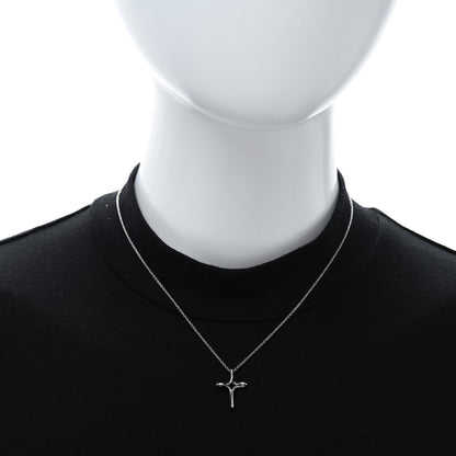 Tiffany Platinum Elsa Peretti Infinity Cross Pendant Necklace 2 of 5