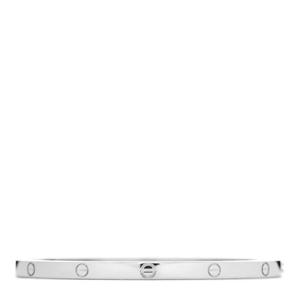 Cartier 18K White Gold Small LOVE Bracelet 16 3 of 4